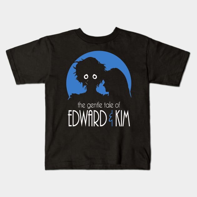 Burton's Tales: Edward & Kim Kids T-Shirt by WarbucksDesign